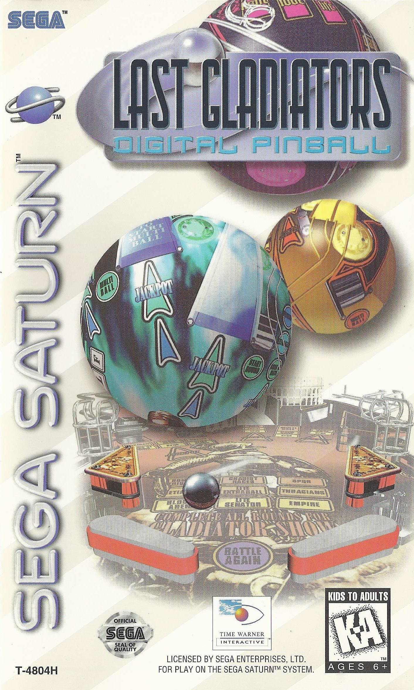 Last Gladiators Digital Pinball box art for Sega Saturn